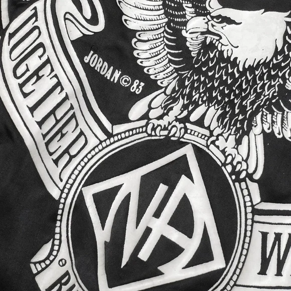 Super Rare 1983 Narcotics Anonymous Eagle Print Blanket Lined Jacket Made In USA